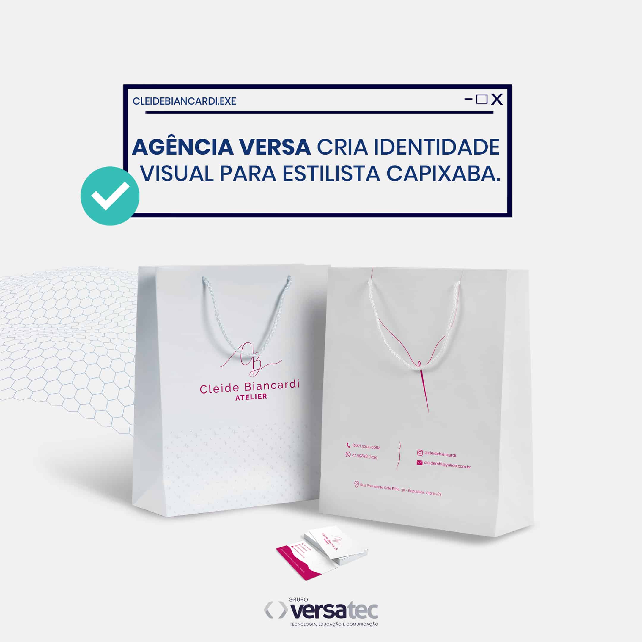 Agência Versa cria identidade visual para estilista capixaba
